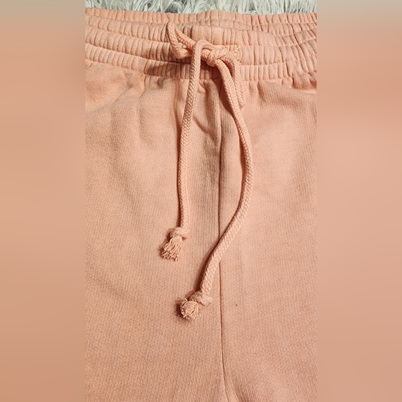 VS Pink High Waist Wide Leg Pants Sz S NWT Damsel Pink w/ Dip Dye Bottom - Picture 5 of 9
